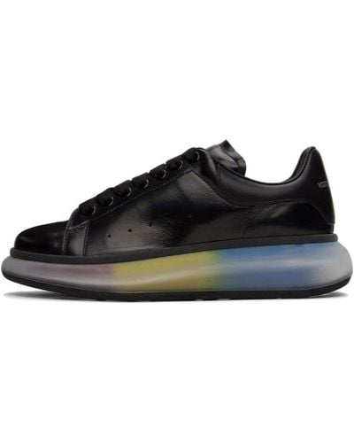 Alexander McQueen Larry Leather Sneakers - Black