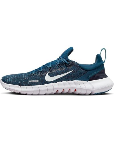 Nike Free Rn Flyknit 2018 Running Shoe - Blue
