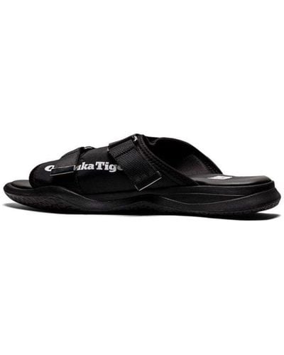 Onitsuka Tiger Ohbori Slider Stylish Sports Sandals - Black