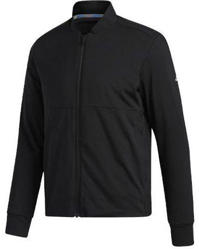 adidas Wind P Heat Jk Golf Athleisure Casual Sports Baseball Collar Jacket - Black