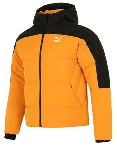 PUMA Colorblock Padded Down Jacket - Orange