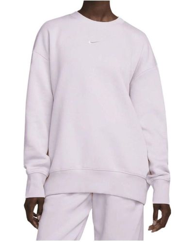 Nike Sportswear Phoenix Fleece Oversized Crew-neck Sweatshirt - Purple