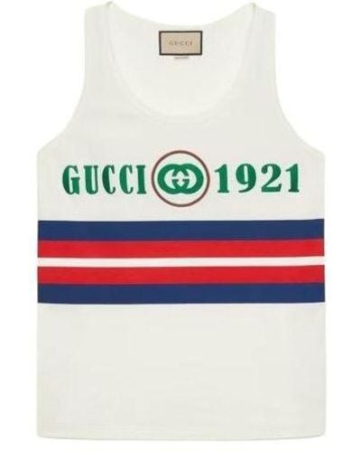 Gucci Cotton Tank Top - Red