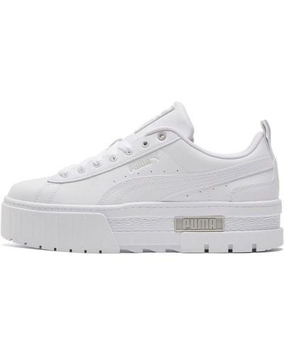 PUMA Mayze Platform Sneakers - White