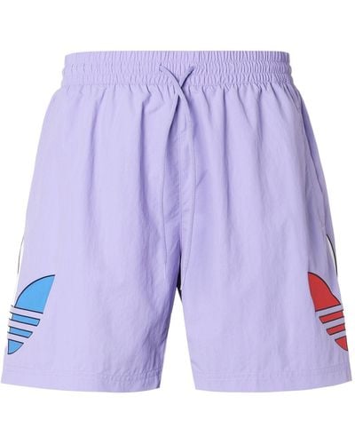 adidas Originals Tricol Logo Sports Swimming Short Pants - Purple