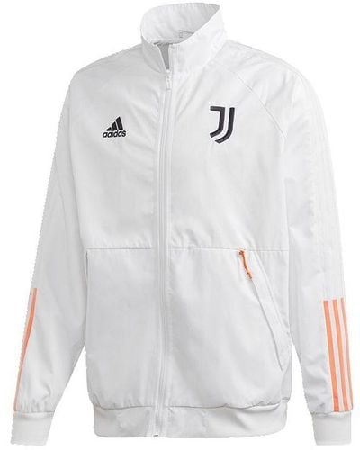 adidas Juve Anthem Jkt Juventus Soccer - White