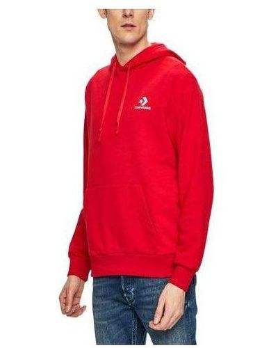 Converse Star Chevron Embroide Pullover Sweatshirt - Red
