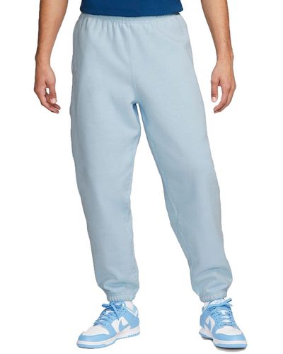Nike Lab Solo Swoosh Fleece Pants - Blue