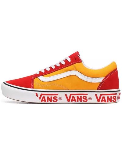 Vans red and yellow shop