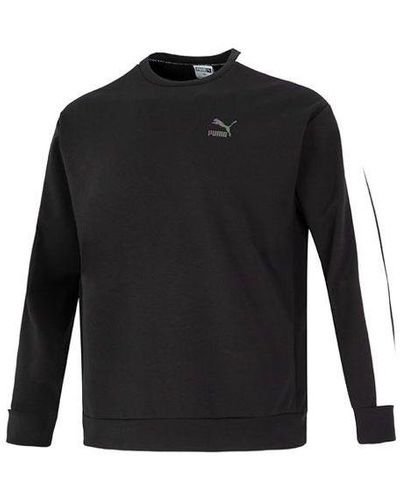 PUMA Suit Crew Neck Logo Sweatshirt - Black