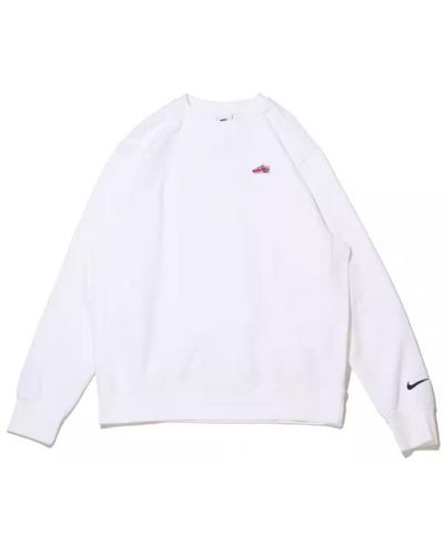 Nike Sportswear French Terry Crew-neck Sweatshirt - White