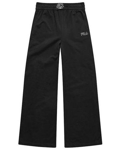 FILA FUSION Kki Casual Knit Long Pants - Black