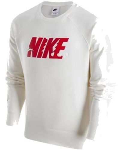 Nike Sportswear 'lny' Crew-neck Sweatshirt Polyester - White