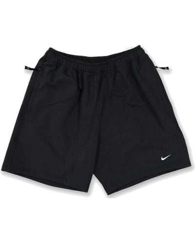 Nike Solo Swoosh French Terry Shorts - Black