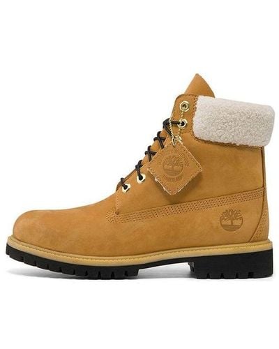 Timberland 6 Inch Premium Shearling Boots - Brown
