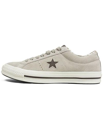 Converse One Star Beige Tropical Ox Sneakers - White