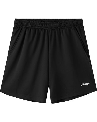 Li-ning Logo Table Tennis Knit Shorts - Black