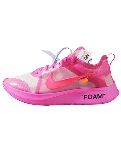 NIKE X OFF-WHITE Zoom Fly "the 10" Sneakers - Pink