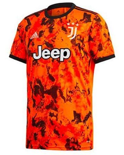 adidas Juventus Fans Sports Shirts - Orange