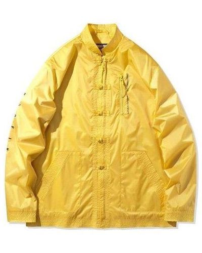 Li-ning Badfive Basketball Series Cardigan Loose Jacket - Yellow