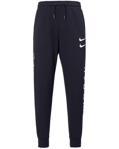 Nike Sportswear Swoosh Logo Tracksuit Bottoms - Black