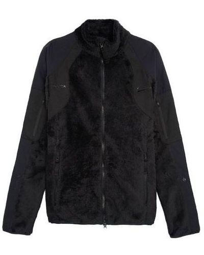 Nike X Drake Nocta Series Jointly Signed Polar Fleece Splicing Jacket Coat Male - Black