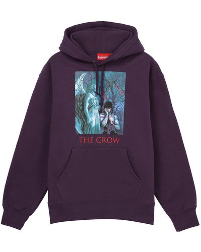 Supreme X The Crow Hooded Sweatshirt - Purple