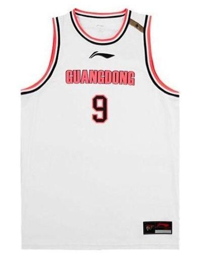 Li-ning X Cba Guangdong Yi Jianlian Basketball Jersey - White