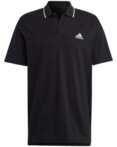 adidas Aeroready Essentials Pique Small Logo Polo Shirt - Black