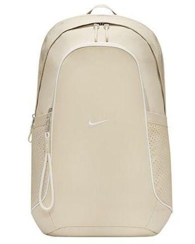 Nike Sportswear Essentials Series Large Capacity Durable Laptop Bag Creamy White Backpack - Natural