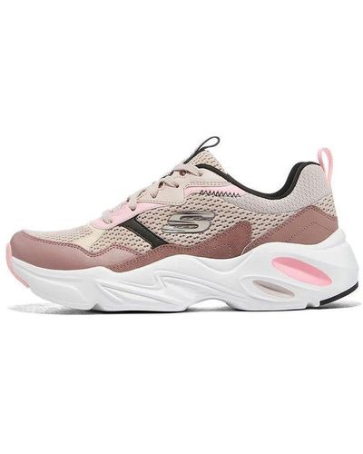 Skechers Stamina Airy Low Top Running Shoes Dark - Pink
