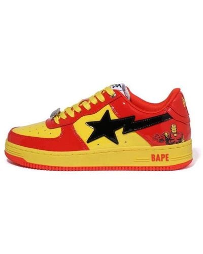 A Bathing Ape X Marvel Bape Sta - Red