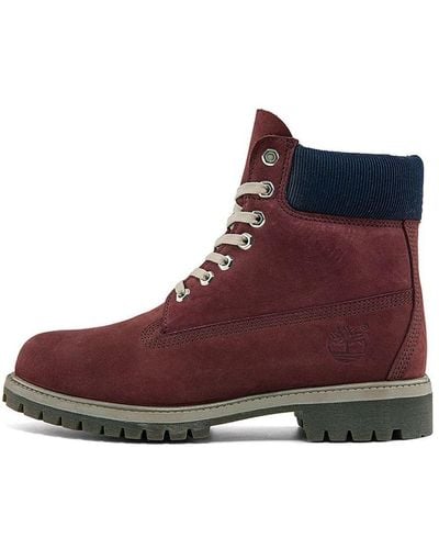 Timberland Premium 6 Inch Waterproof Boots - Red