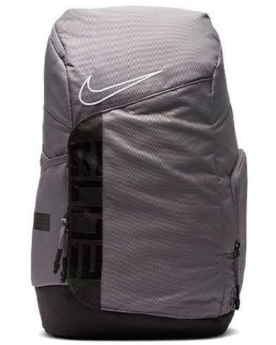 Nike Elite Pro Basketball Schoolbag Backpack Gray