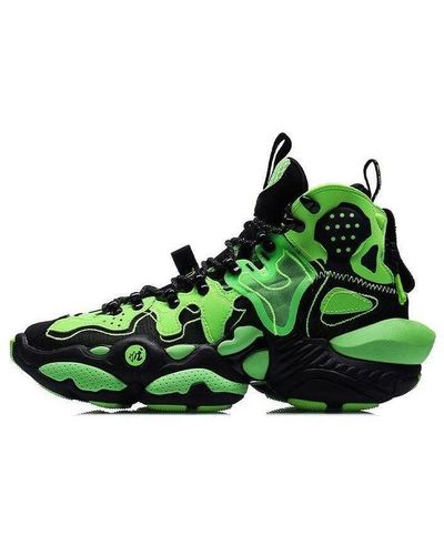 Li-ning Reunited Basketball Shoes Black And Green