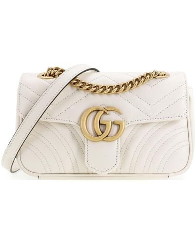 Gucci gg Marmont Series Mini Leather Clutch - Natural