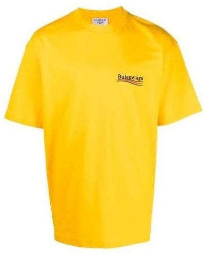 Balenciaga Political Campaign T-shirt Large Fit - Yellow