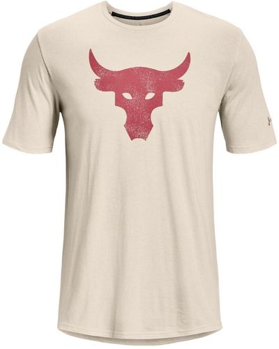 Under Armour Project Rock Brahma Bull Short Sleeve T-shirt - Pink