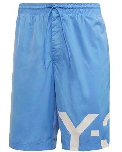 adidas Y-3 Large Logo Swim Shorts - Blue