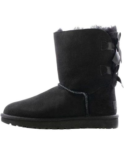 UGG Mini Bailey Bow Ii Boot Fleece Lined - Black