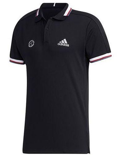 adidas Htrdy M Pl1 Sl Tennis Sports Polo Shirt - Black