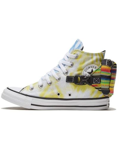 Converse Chuck Taylor All Star High 'buckle Up - Rainbow Tie-dye' - Blue