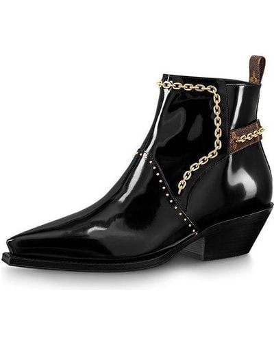 Louis Vuitton Matador Ankle Boots - Black