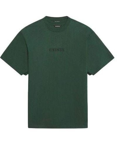 Balenciaga Unisex-print T-shirt Large Fit - Green