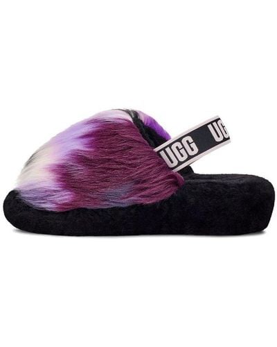 UGG Fluff Yeah Slide Tie Dye - Purple