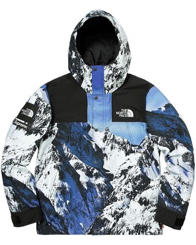 Supreme Fw17 X The North Face Mountain Parka - Blue