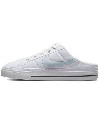 womens court legacy mule in white