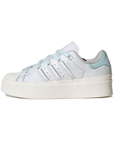 adidas Originals Superstar Bonega 2B platform sneakers in white and black