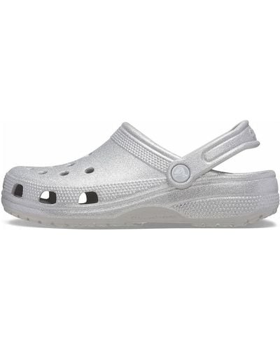 Crocs™ Classic Glitter Clogs - White