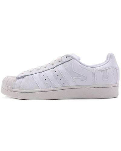 adidas Originals Superstar Retro Casual Skate Shoes Gray White